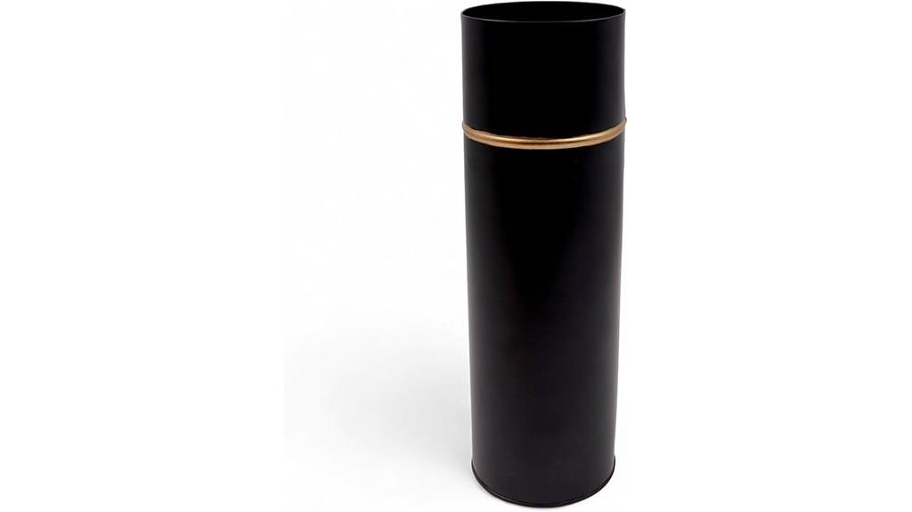 galvanized metal vase