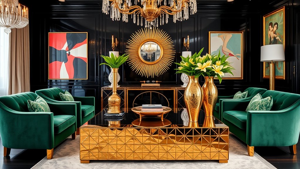 glamorous hollywood regency decor