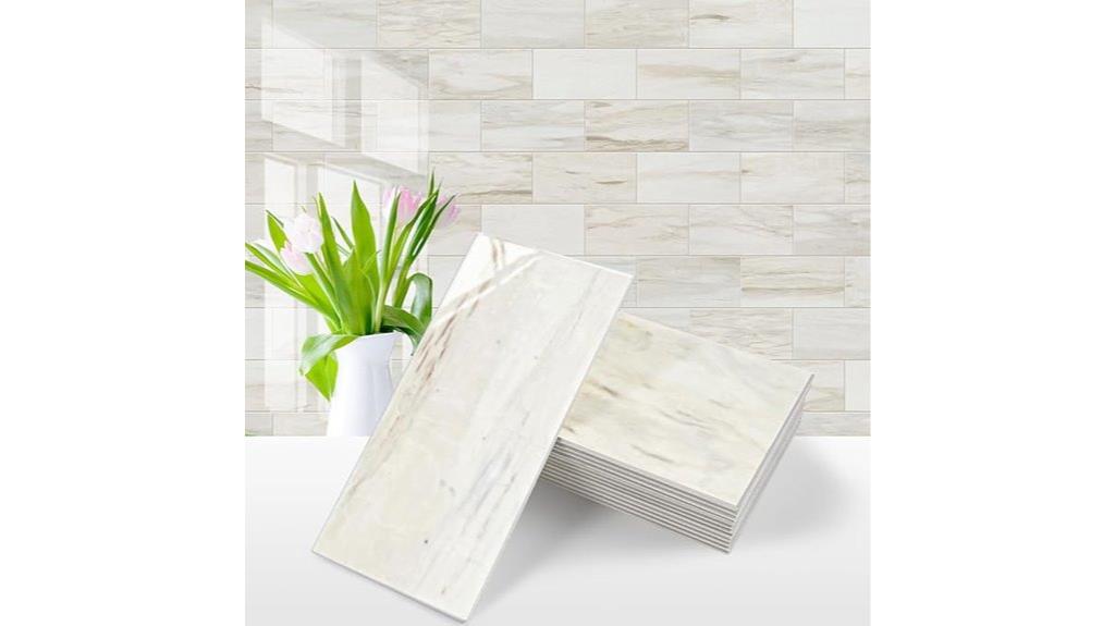 glossy wooden marble tiles