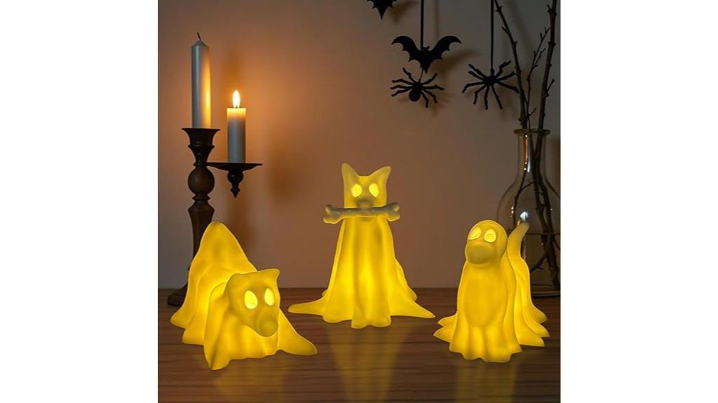 glowing ghost dog decor