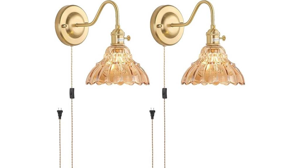 gold vintage wall sconces
