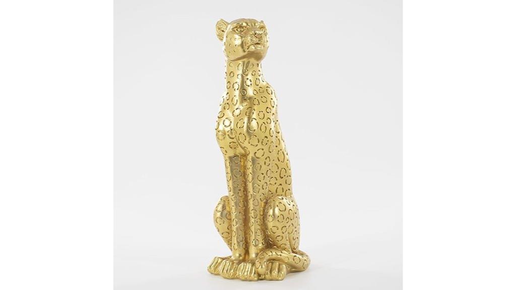 golden leopard home decor