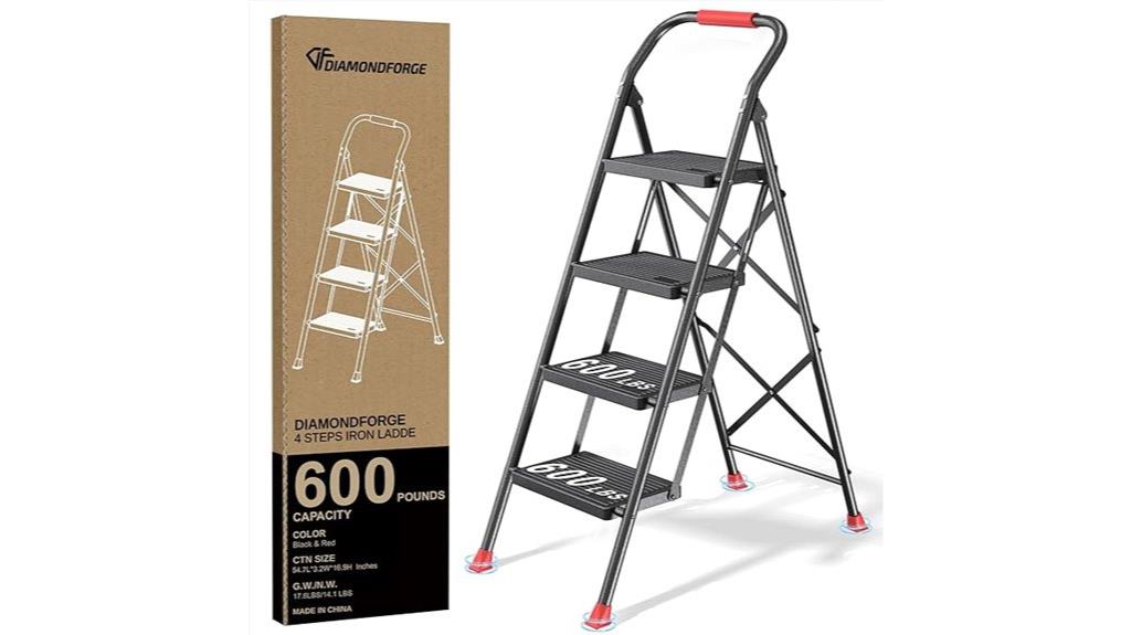 heavy duty foldable ladder