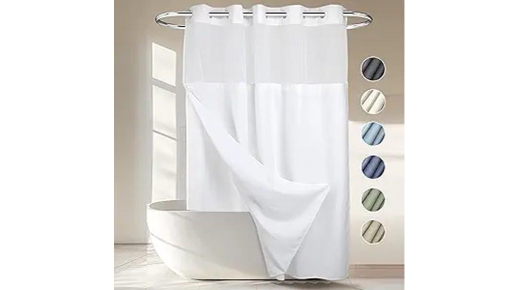 heavyweight hotel shower curtain