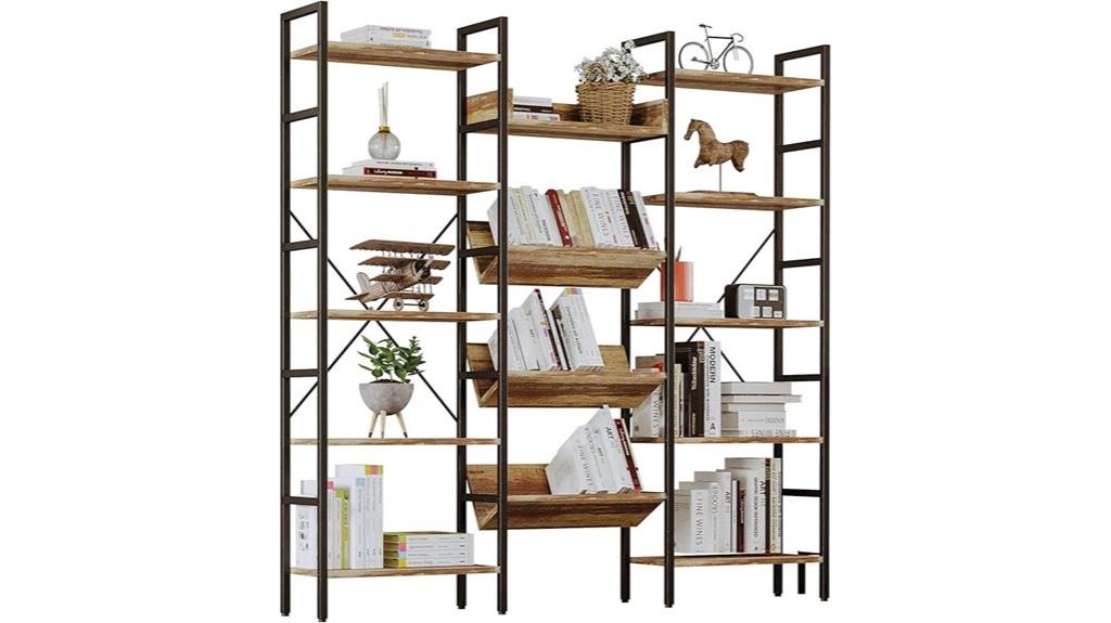 industrial metal bookcase