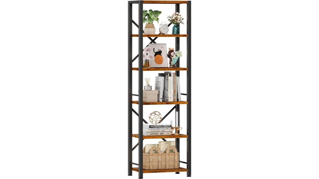 industrial metal wood shelf