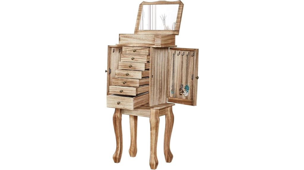 jewelry storage with mirror