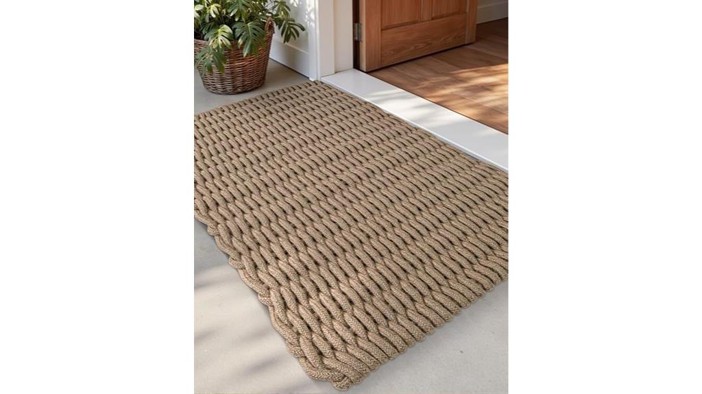 jute front entry door mat