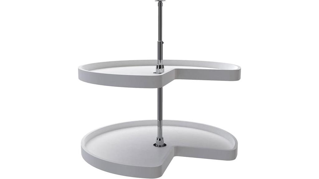 kidney shaped lazy susan