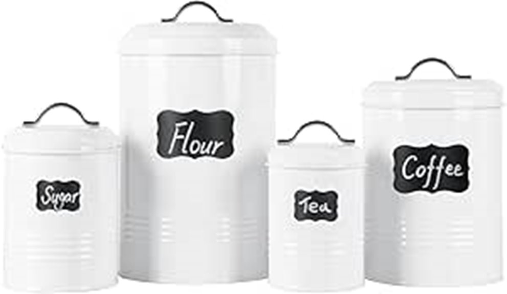kitchen canister storage set