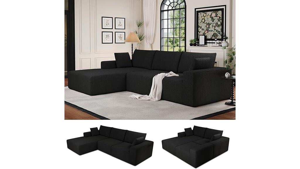 large 108 inch sectional sofa