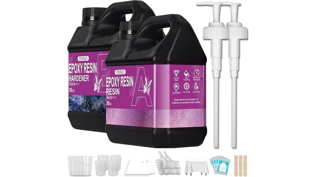 large clear art resin