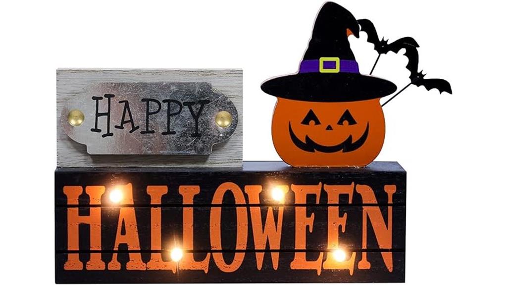 large halloween wood block