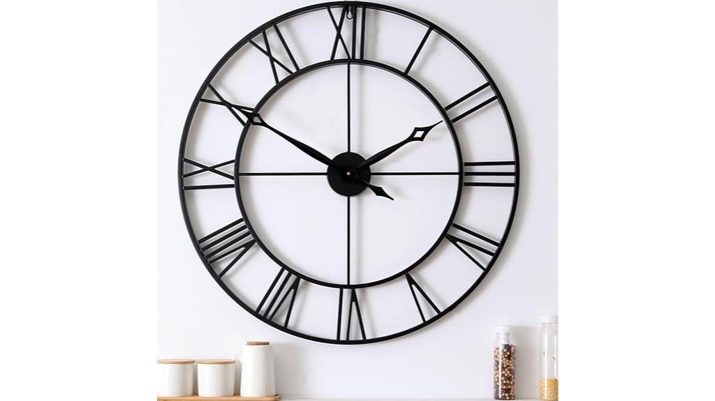 large modern wall clock