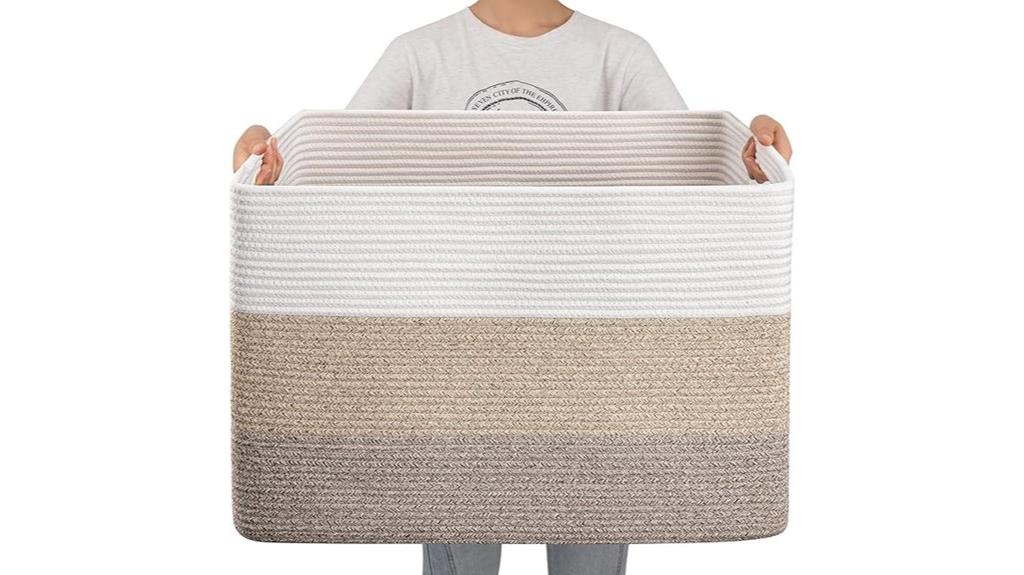 large woven storage basket
