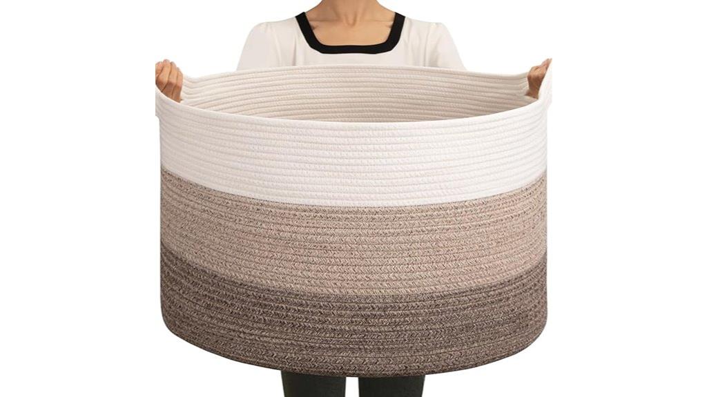 large woven storage basket