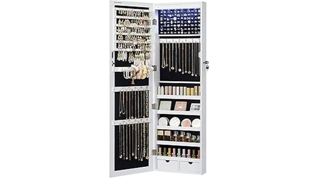 led lit jewelry storage