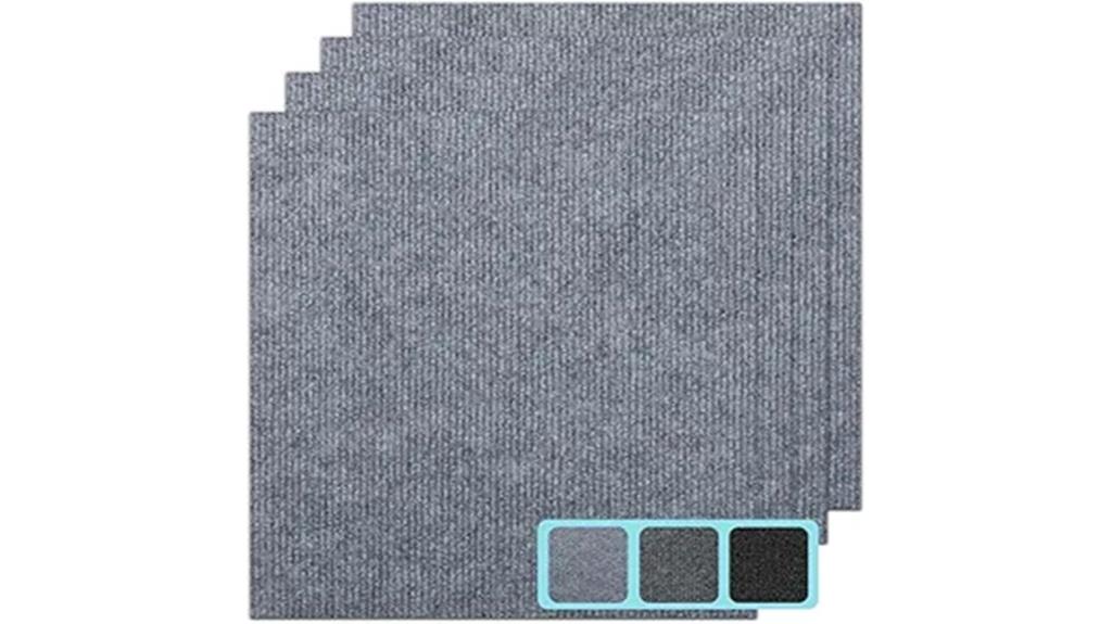 light gray self adhesive tiles