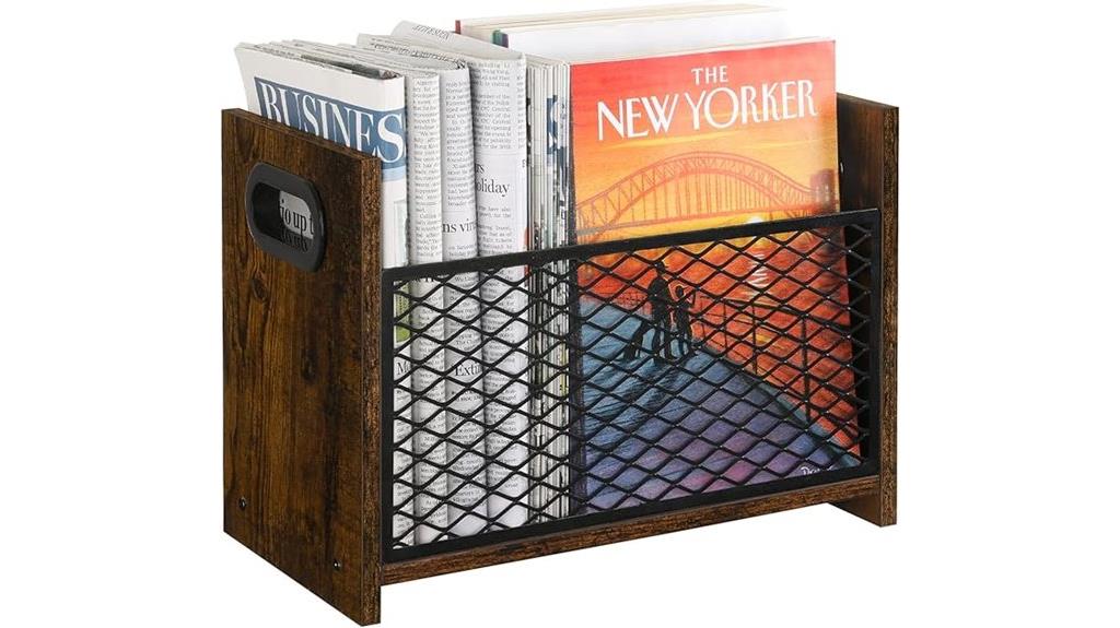 magazine and newspaper rack