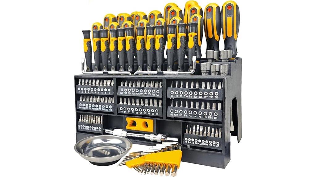 magnetic screwdriver set with rack