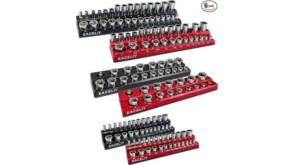 magnetic socket organizer set