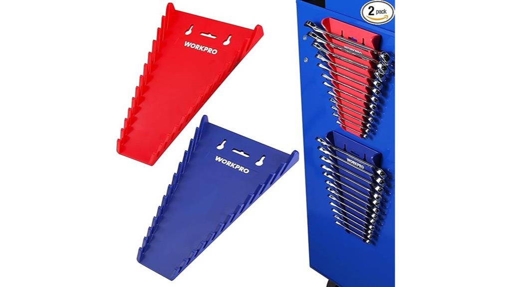 magnetic wrench organizer set