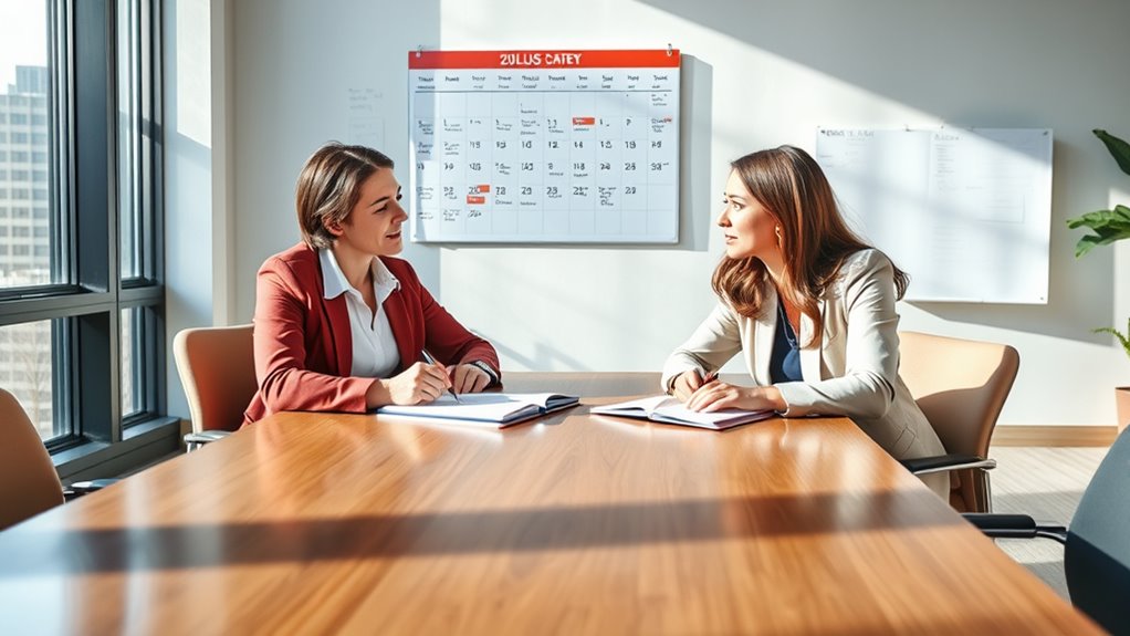 maintain regular meeting schedule