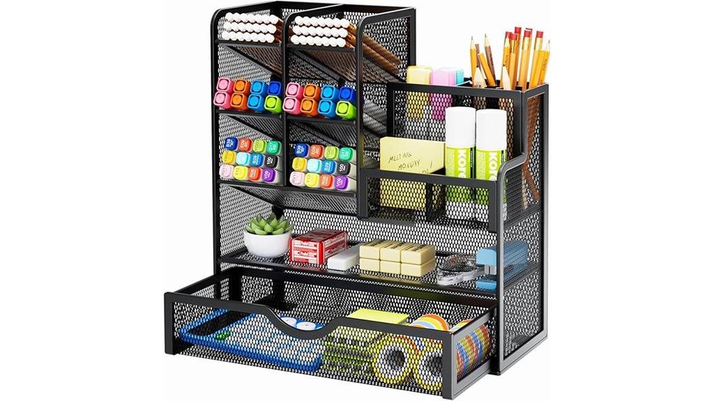 marble mesh desk organizer