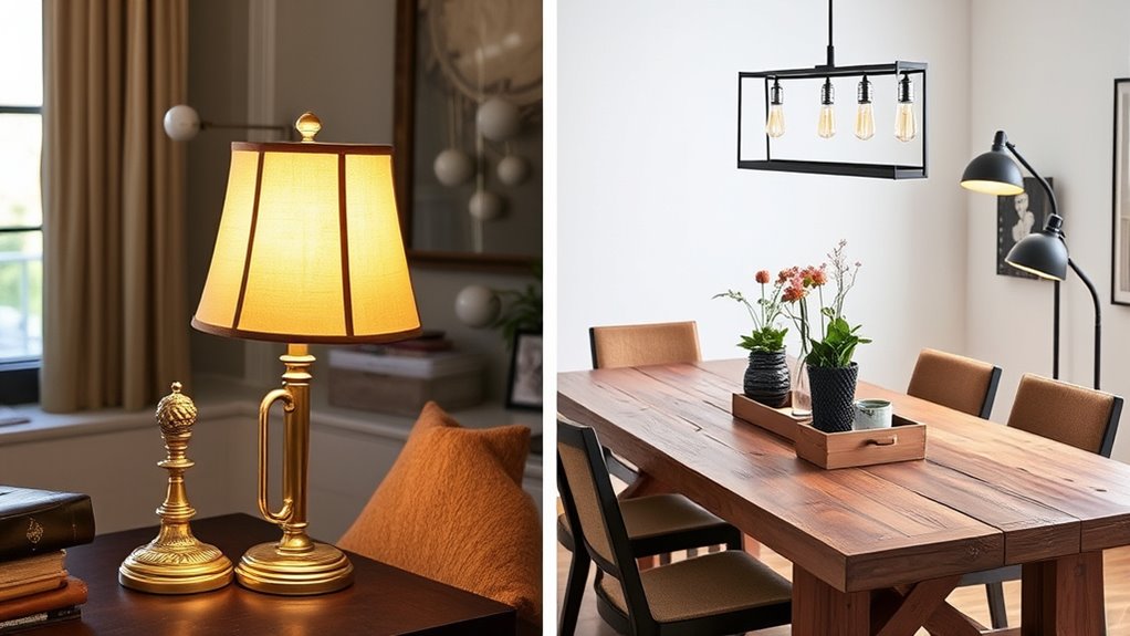 matching decor style lamps