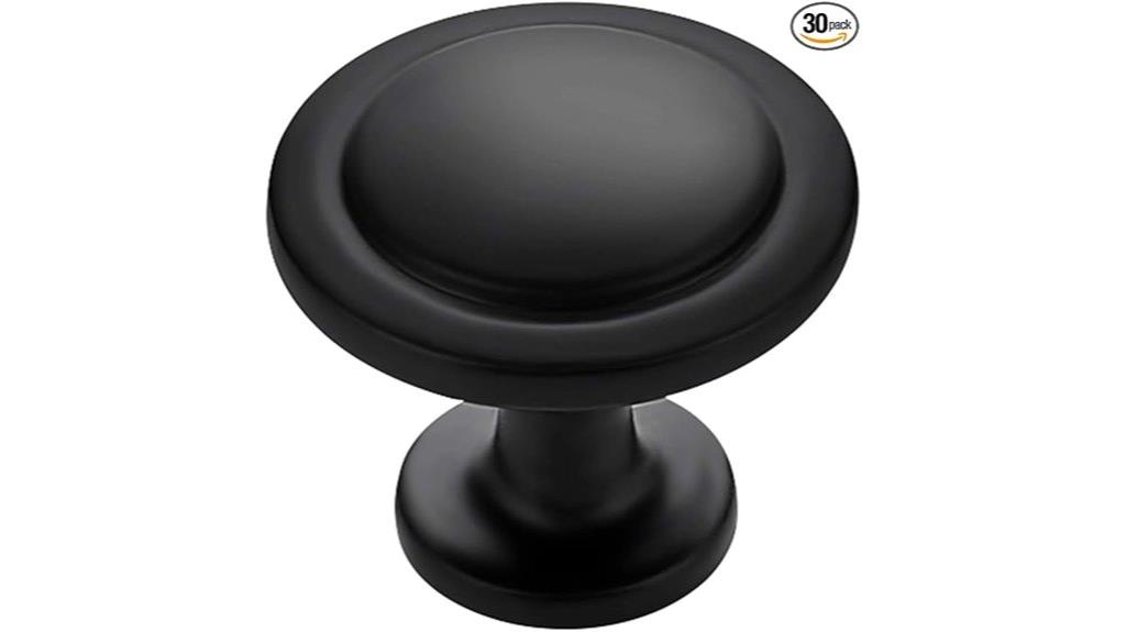 matte black zinc knobs