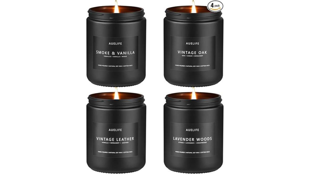 men s soy scented candle set