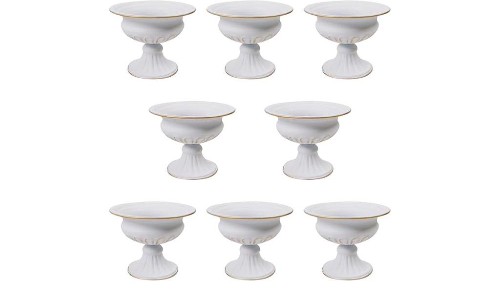 metal flower vases set