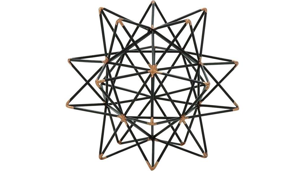 metal geometric sculpture