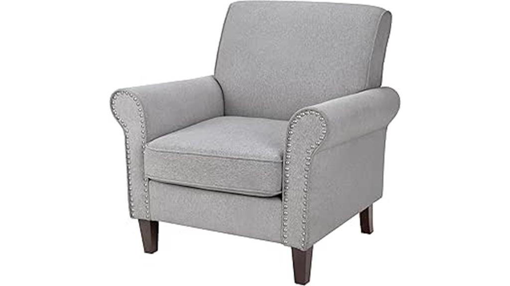 mid century fabric accent