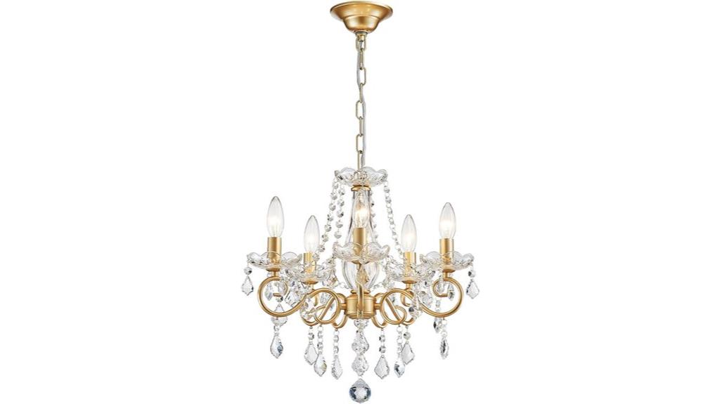 mini crystal chandelier elegance