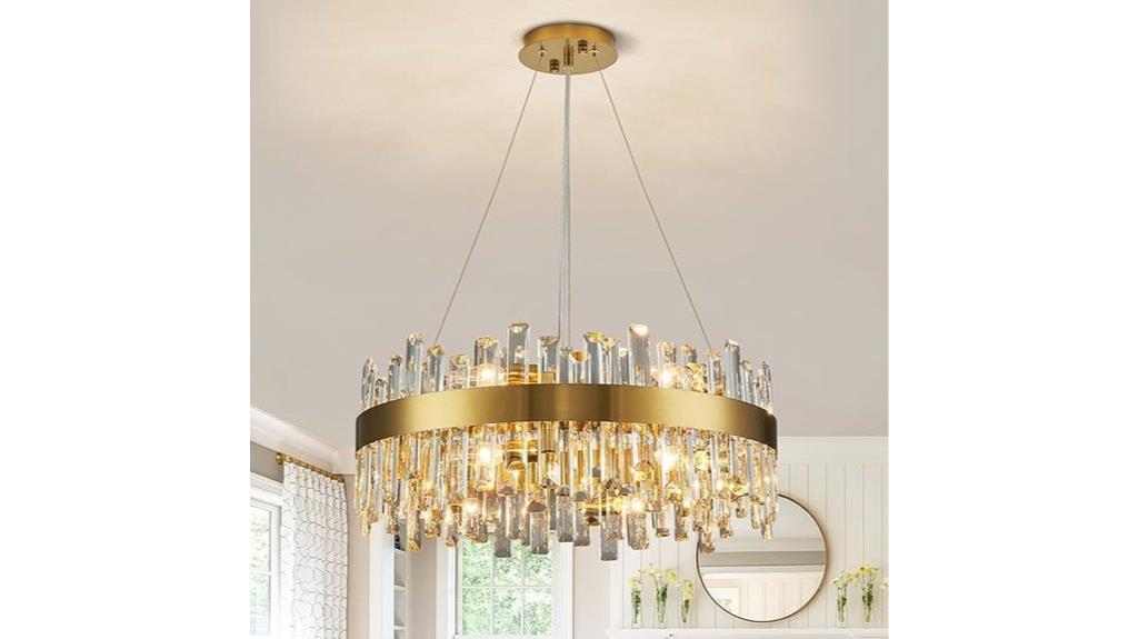modern 12 light crystal chandelier