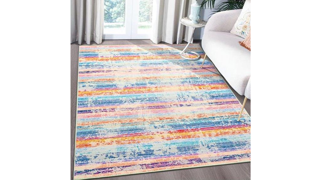 modern washable ombre rug