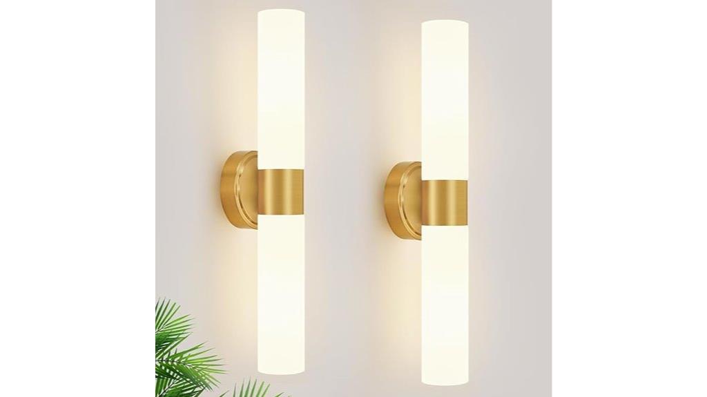 modern white glass sconces