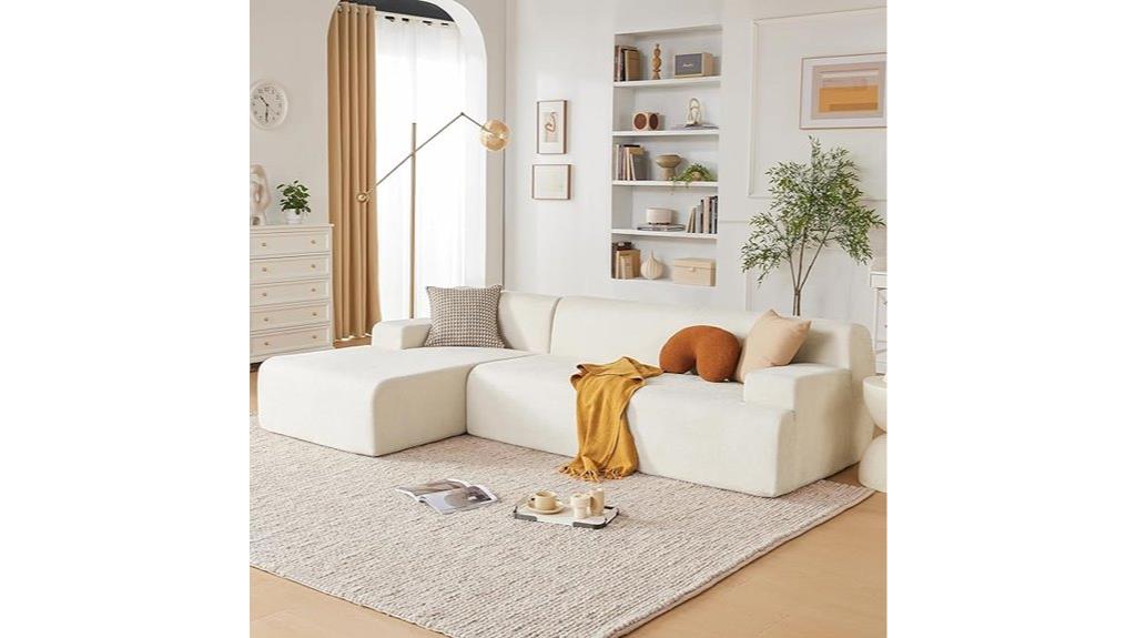 modular sofa with high density sponges