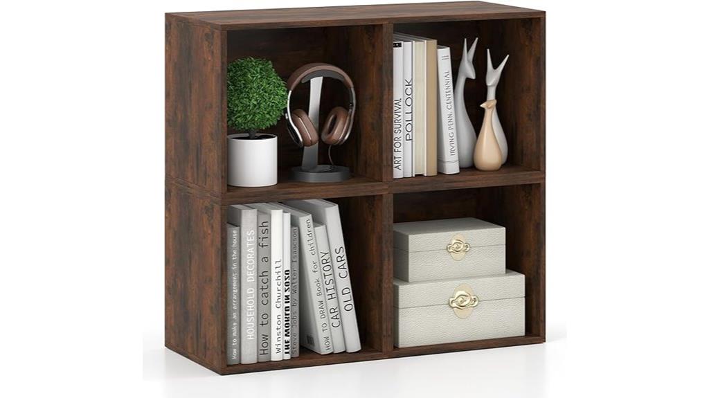 modular wooden storage organizer