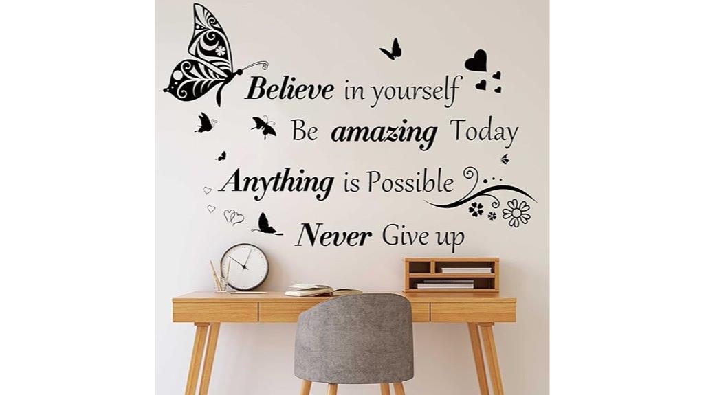 motivational letter wall art
