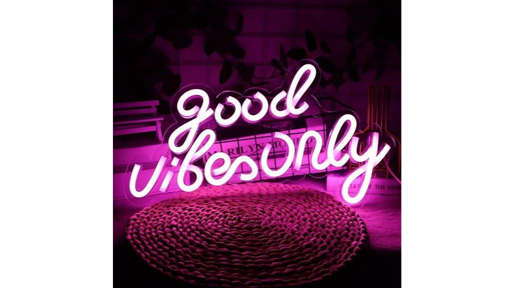 neon wall decor sign