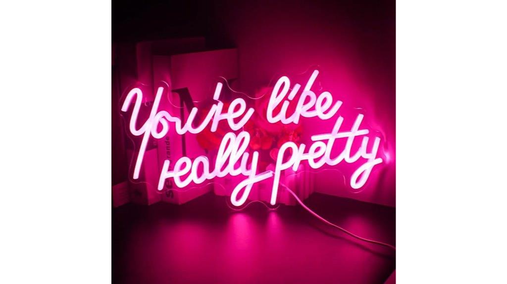 neon wall decor sign