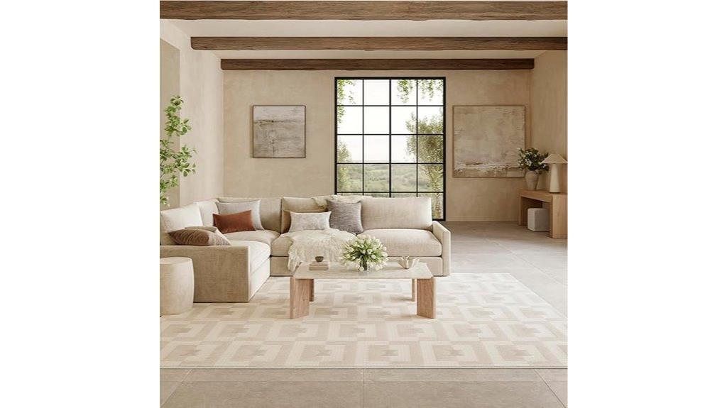nordic ivory beige rug
