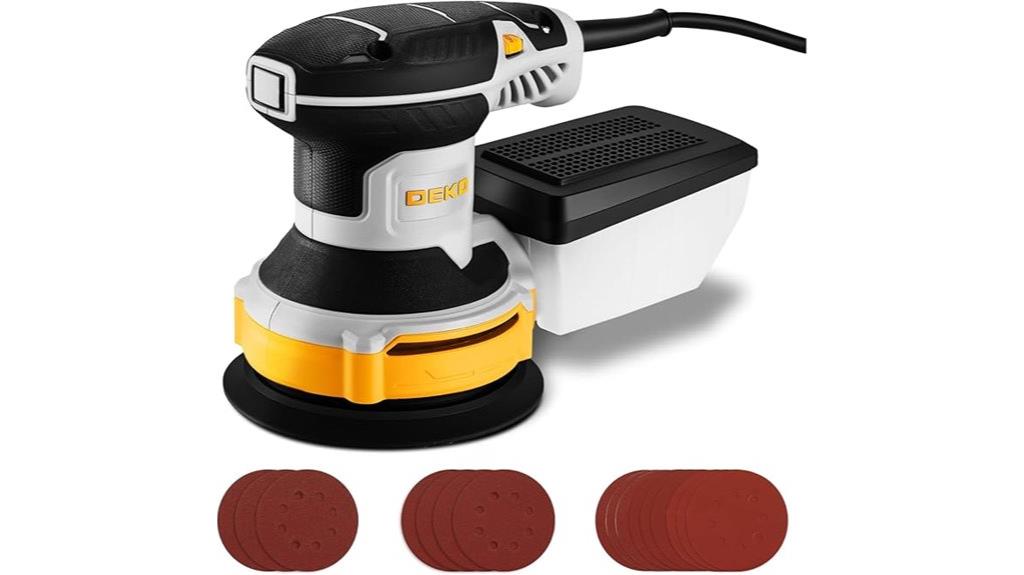 orbital sander with sandpapers