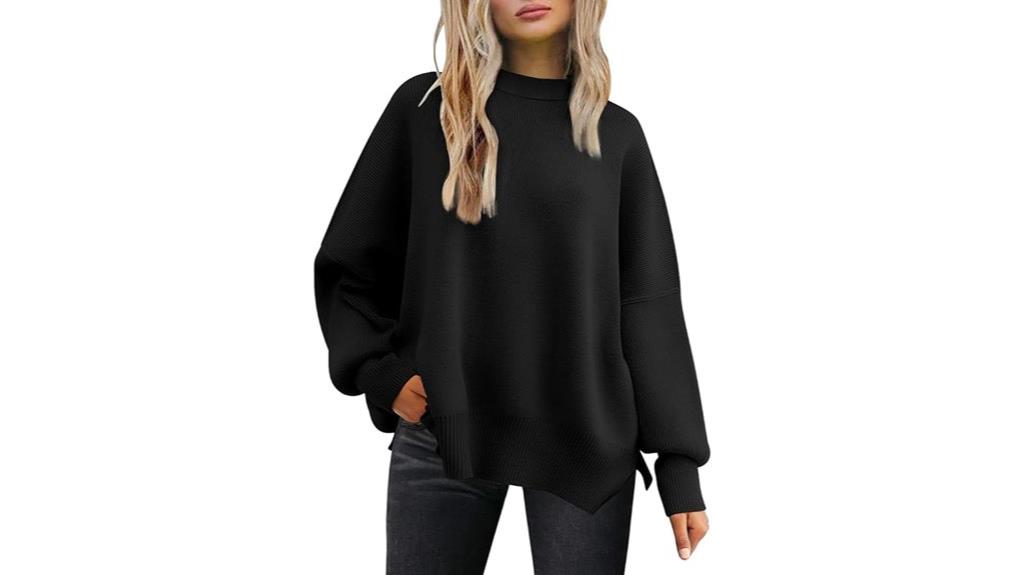 oversized batwing sweater women