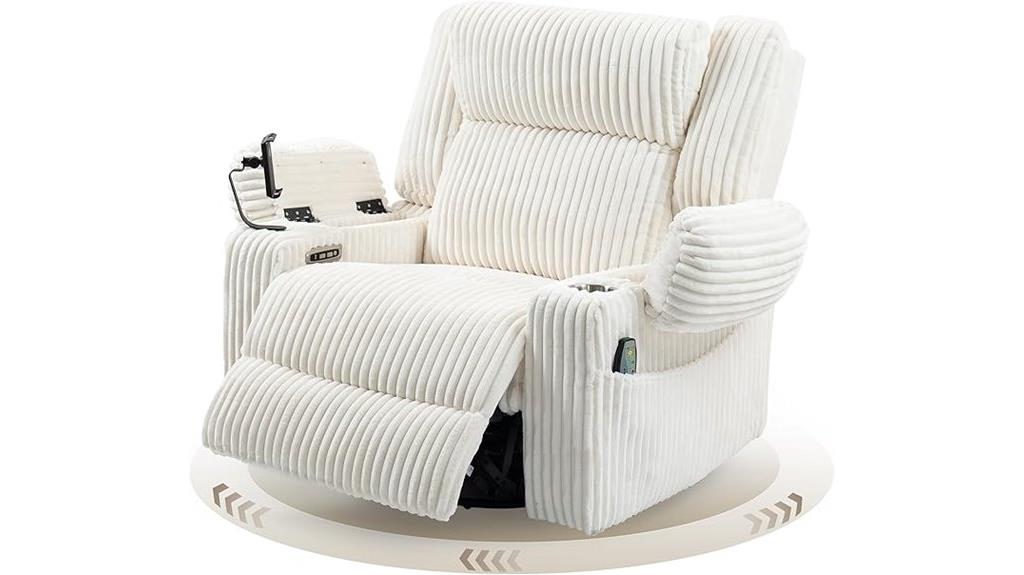 oversized dual motor recliner