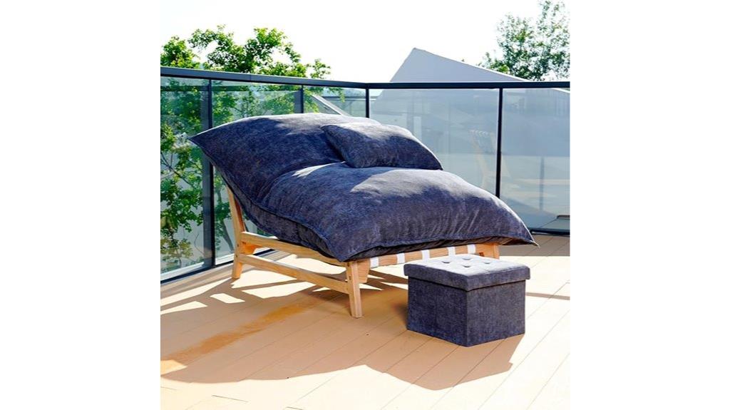 oversized lounge chair set
