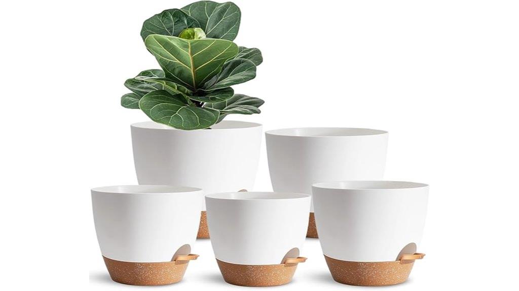 pack of five watering pots