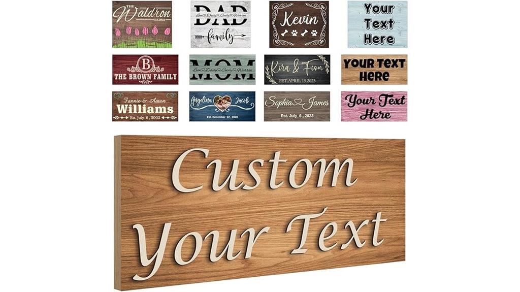 personalized wooden wall signs